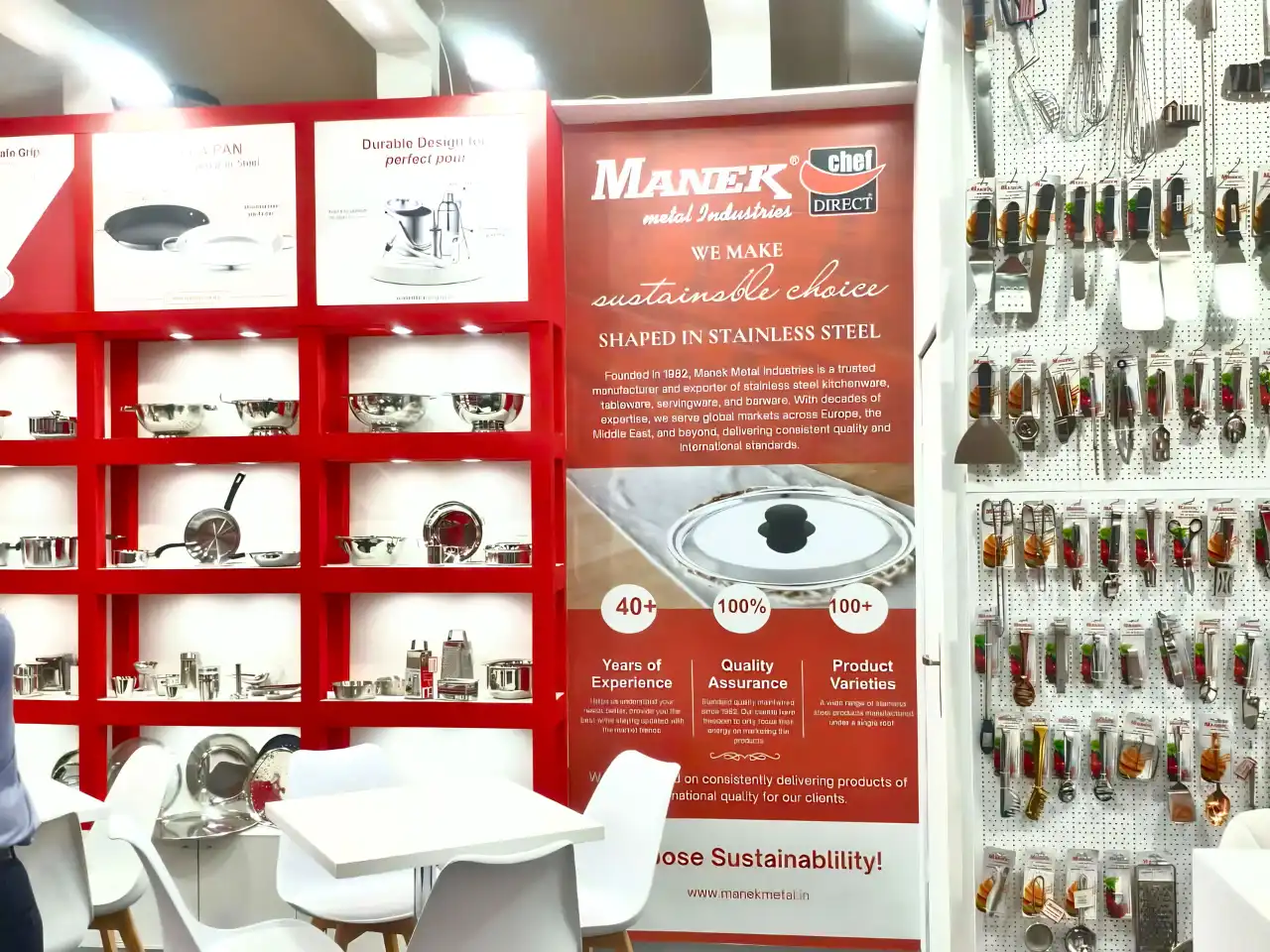 Manek Metal exhibition stand at Ambiente 2026, Frankfurt