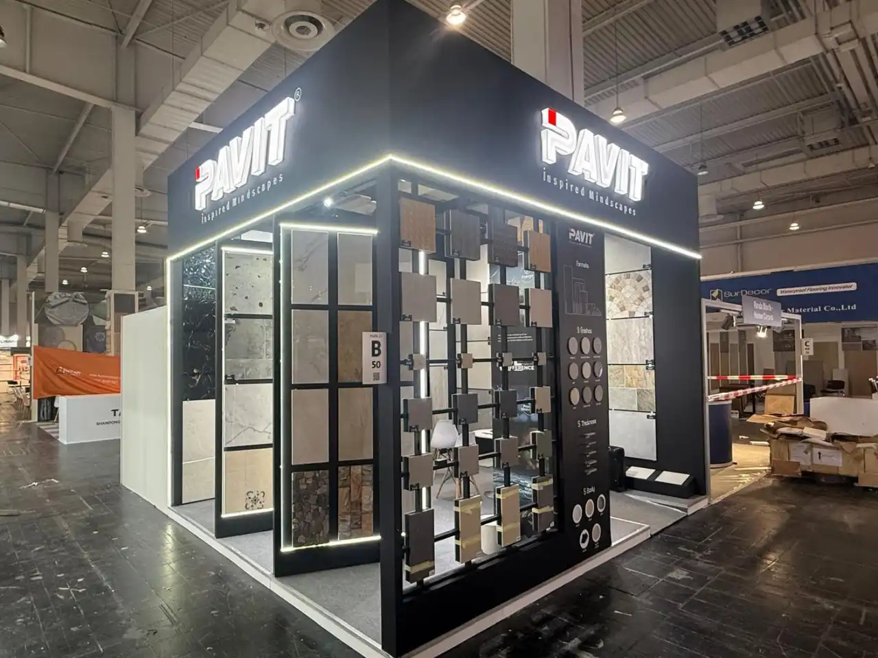 Pavit exhibition stand at Domotex, Hannover