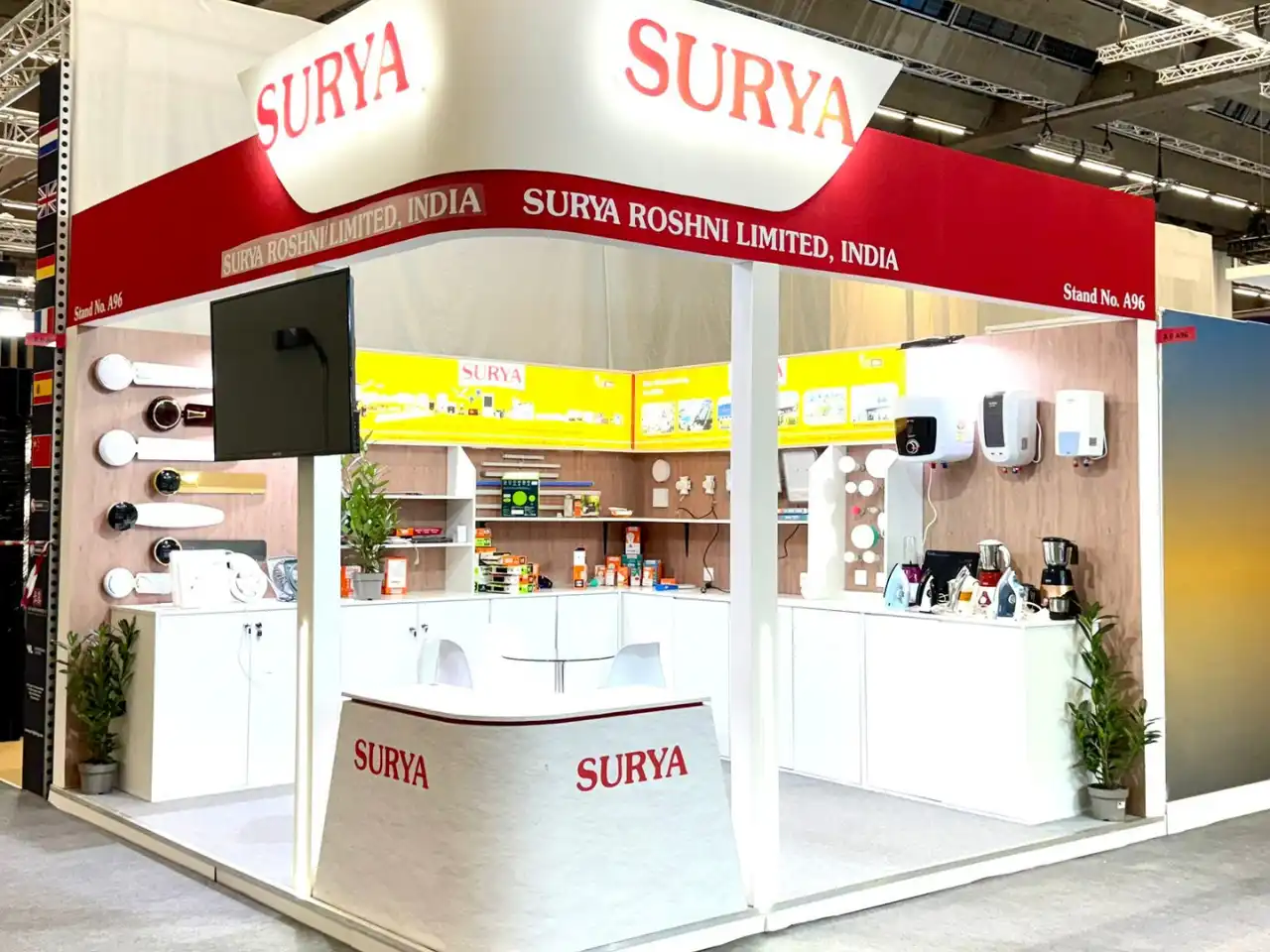 SURYA ROSHNI exhibition stand at Light+Building, Frankfurt