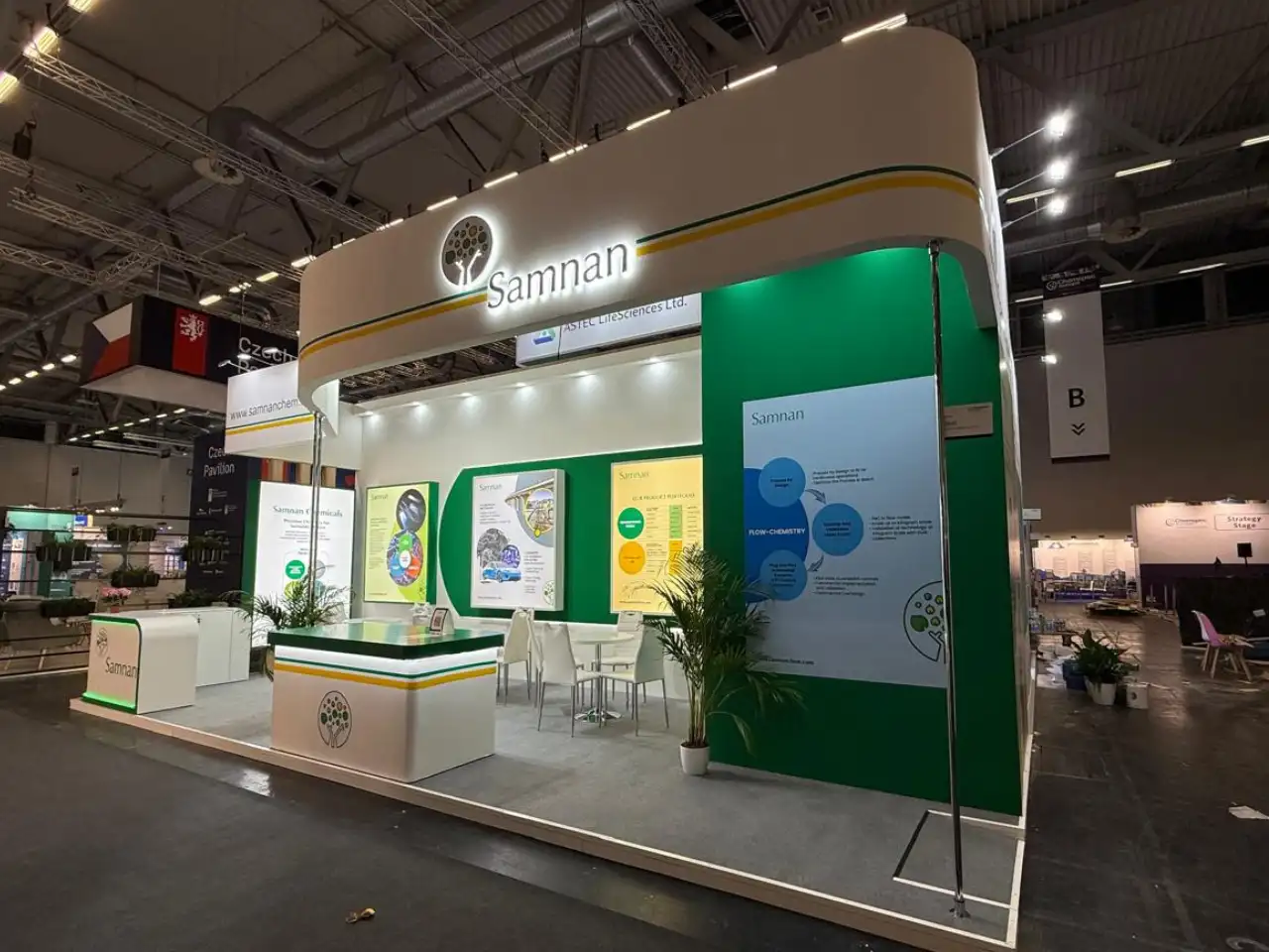 Samnan exhibition stand at Chemspec, Koelnmesse Europe